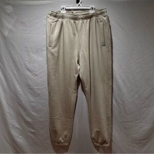 Goodfellow & Co Heavyweight Jogger Sweat Pants Light Tan Size Large Pockets